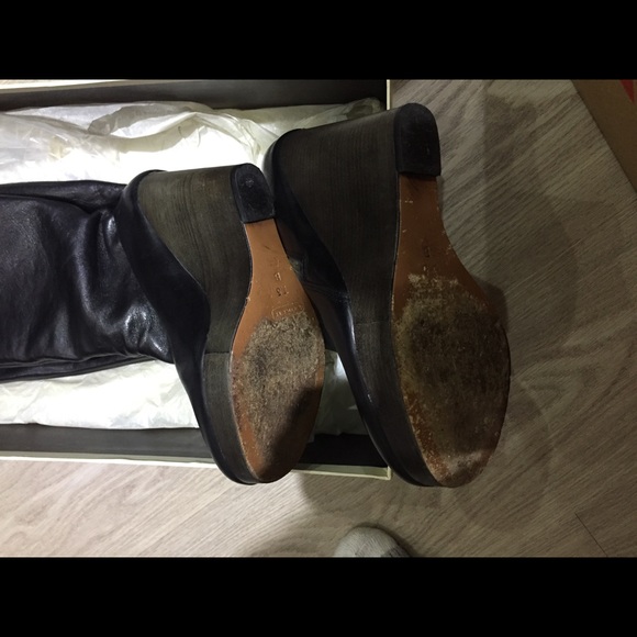 Coach ‘Lavish’ wedge black boots 7.5 - Picture 5 of 7